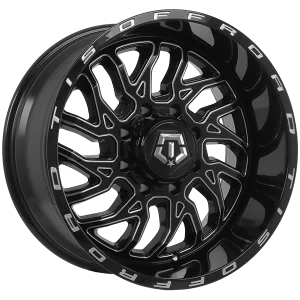 TIS Wheels – 544BM – Black – 20″x10″ -25mm – Summer Wheels – 544BM2108725